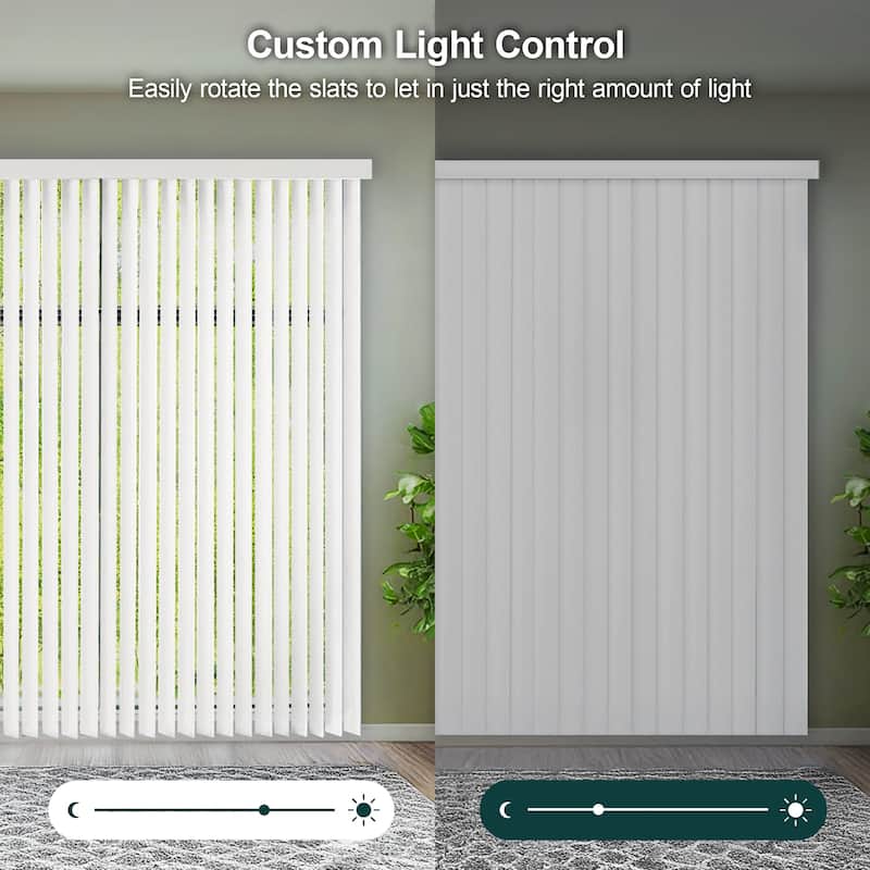 Cordless Vertical Blinds Oxford Alabaster
