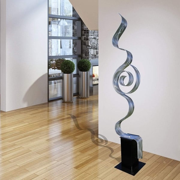 Statements2000 Large Metal Sculpture Modern Abstract Art Decor By Jon Allen Looking Forward 62 X 12 X 7 Overstock 27066580