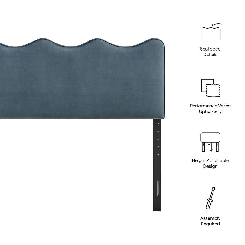 Athena Stain-Resistant Performance Velvet Headboard