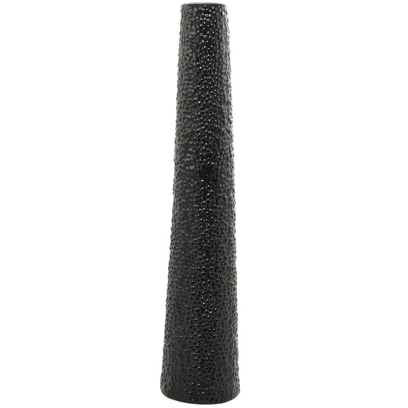 Minimalist Ceramic Modern Tall Vase with Bubble Texture - Silver, Black, Gold, White