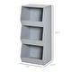 preview thumbnail 4 of 5, Kids Storage Shelf with Safety Features and Durable Gray Design - 15"L x 13.5"W x 35.5"H