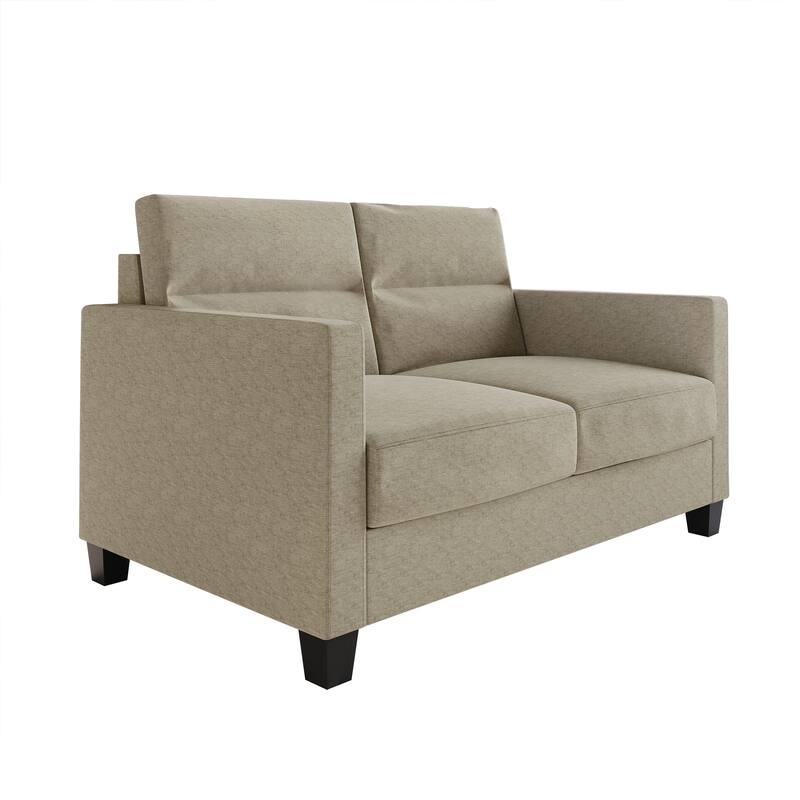 CraftPorch Clean and Minimalist Linen Upholstered Loveseat