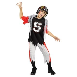 Shop Kids Field Ghoul Football Zombie Costume Overstock 24019919