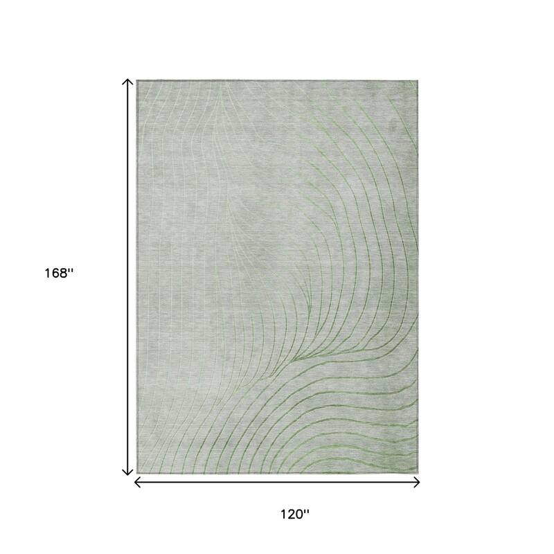 HomeRoots Abstract Transitional Rectangle Outdoor Rug