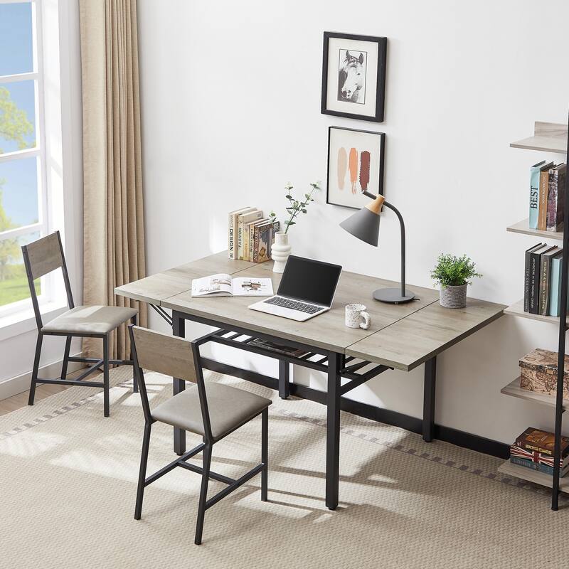 Folding Dining Table - 1.2" Thick Table Top - Versatile for Dining and Living Rooms