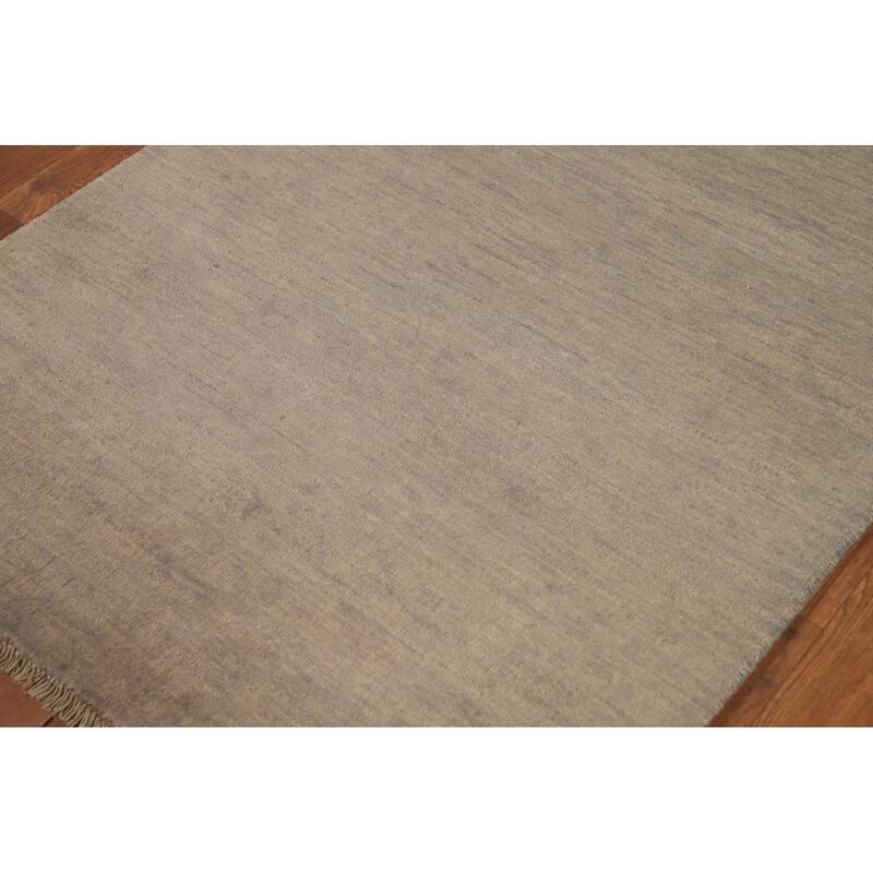 Modern Gabbeh Oriental Foyer Rug Handmade Acent Wool Carpet - 3'3"x 4'10"