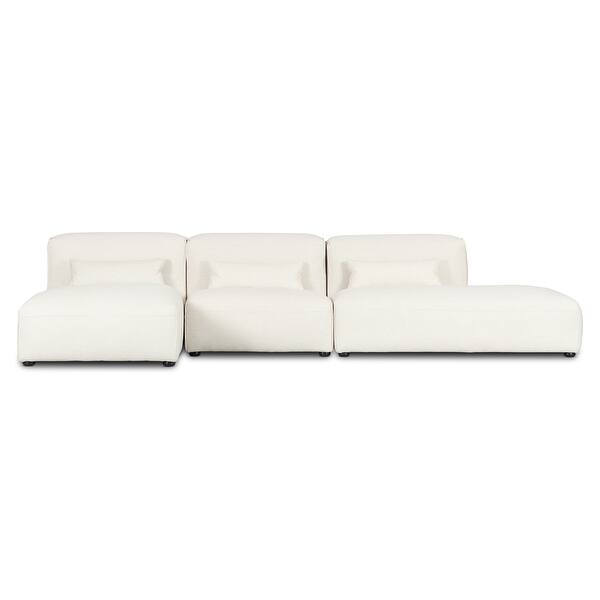 Poly and Bark Infina Armless Modular 3piece Sectional Sofa Bed Bath