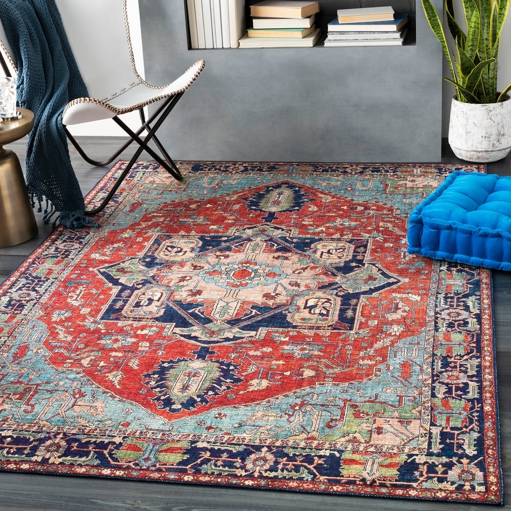 Livabliss Tiersen Vintage Persian Medallion Area Rug