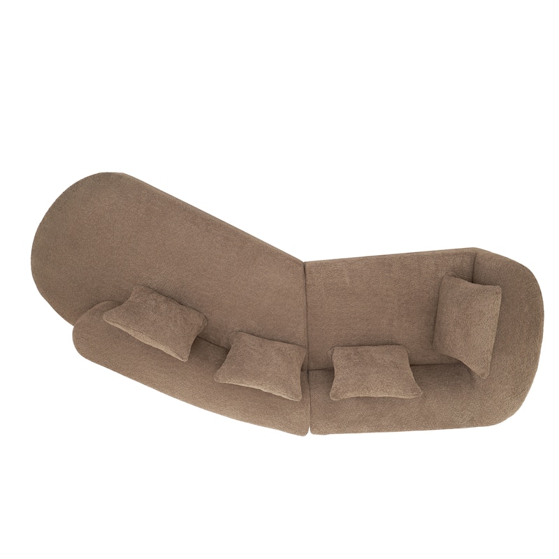Christopher Knight Home - Olivia Curved Foam Sofa Set - 116"L