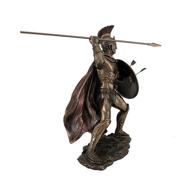 King Leonidas Greek Warrior Of Sparta Bronze Finish Statue Overstock