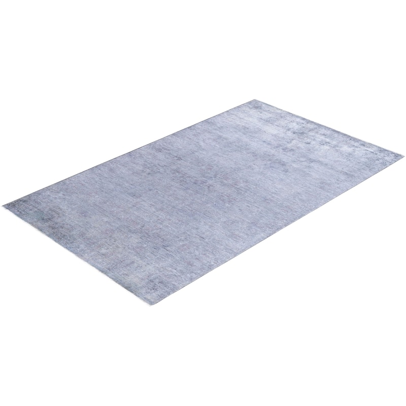Contemporary Overdyed Wool Hand Knotted Area Rug - 5' 0" x 8' 3"