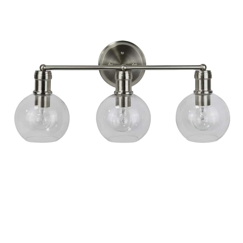 Bath/ Vanity Fixture w/ Clear Globe Glass