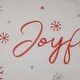 preview thumbnail 5 of 4, 19" Red White Embroidered "Joyful" Rectangular Christmas Throw Pillow