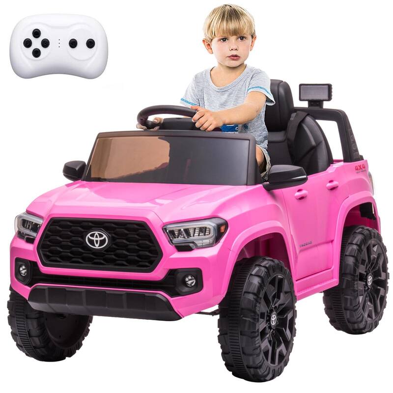 Officially Licensed Toyota Tacoma 12V Kids Ride on Car - Pink