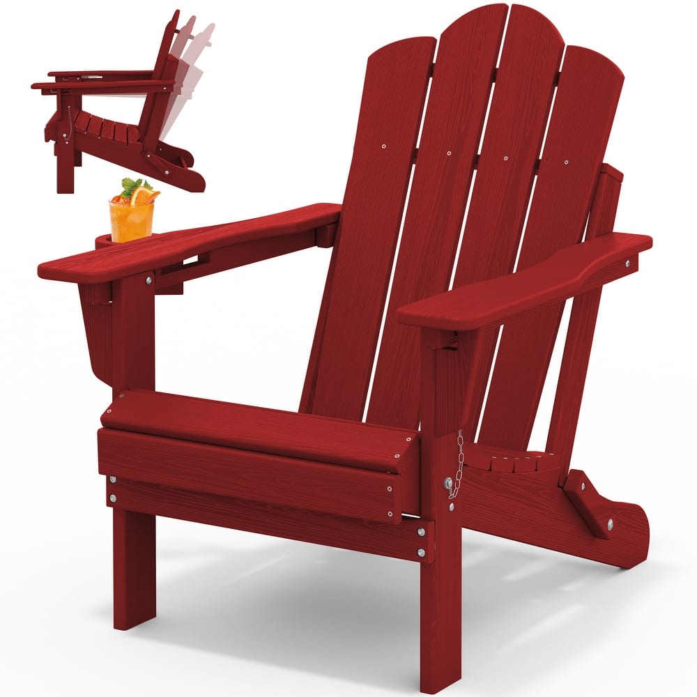 HDPE Plastic Outdoor/Indoor Adjustable Folding Adirondack Chair