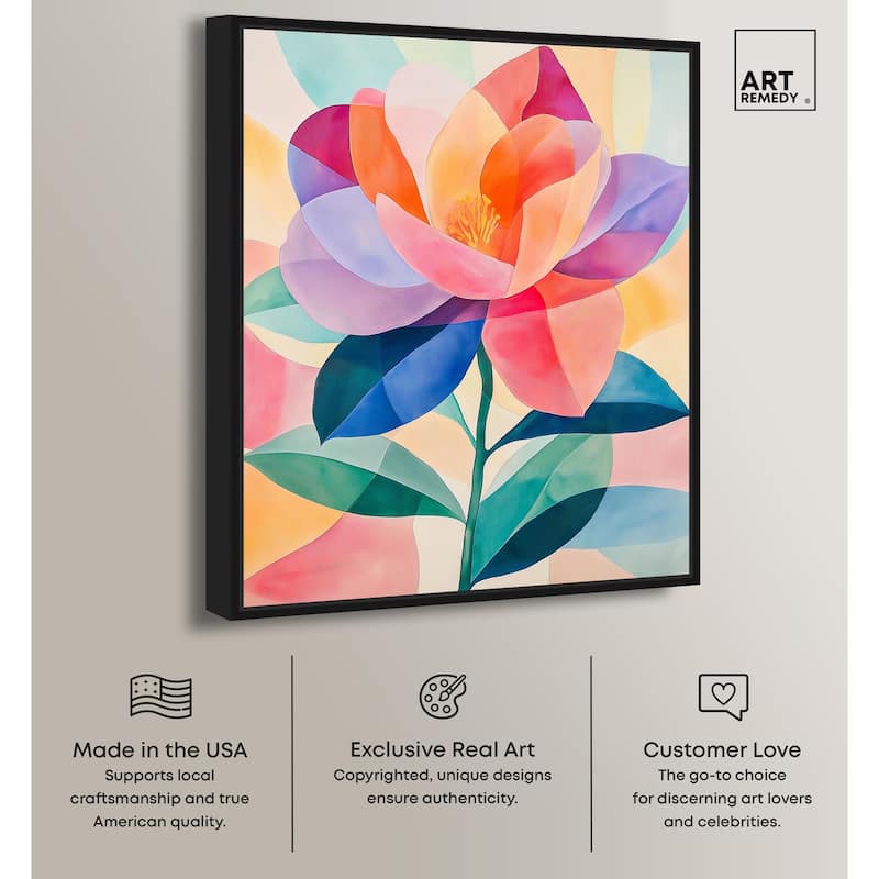 Ail Geofloral II Canvas by Art Remedy