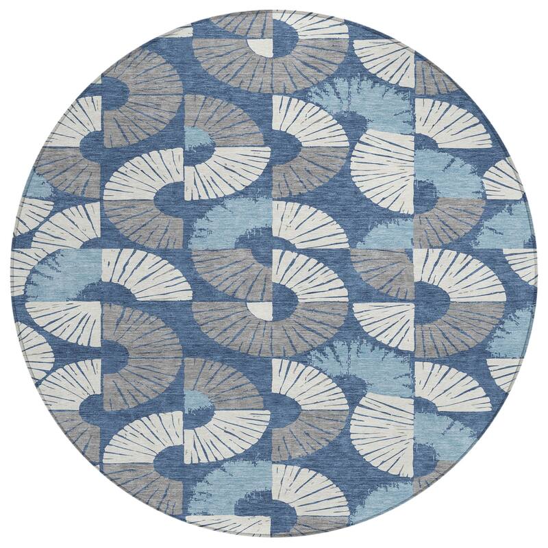 Machine Washable Indoor/ Outdoor Modern Jay Chantille Rug