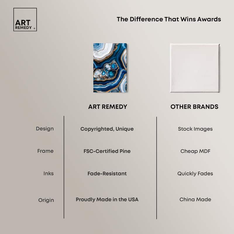 Azure Alveoli II Canvas by Art Remedy, Gallery Wrapped