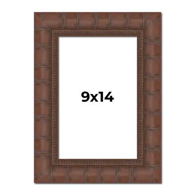 9x14 Frame Pewter Solid Wood Picture Frame Width 1.625 Inches | Interior Frame Depth 0.6875 Inches