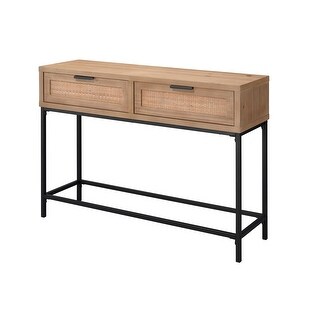 kodu hamilton rattan console table