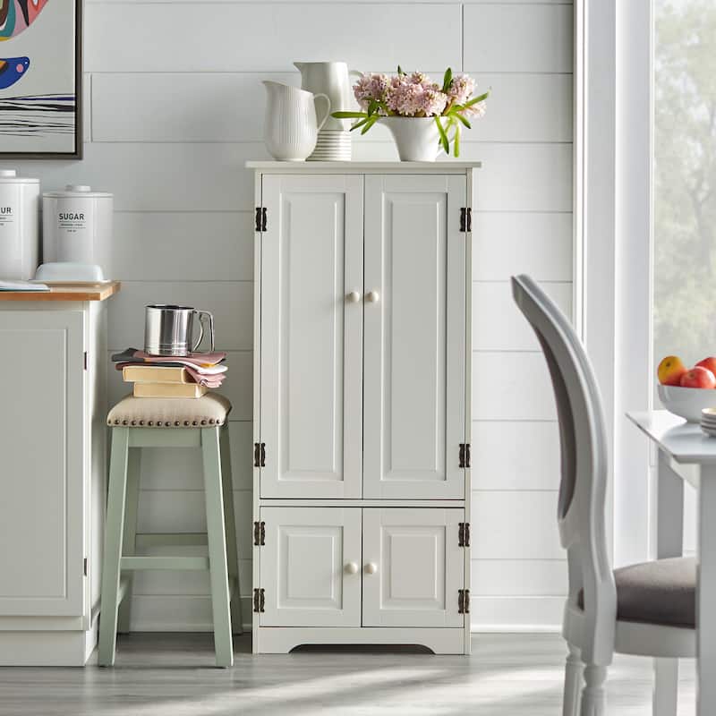 Simple Living Aston Tall Cabinet - Antique White