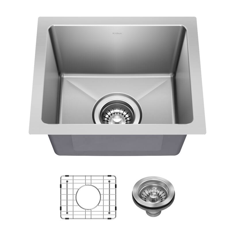 KRAUS Fairlane Undermount 18 Gauge Stainless Steel Kitchen Sink