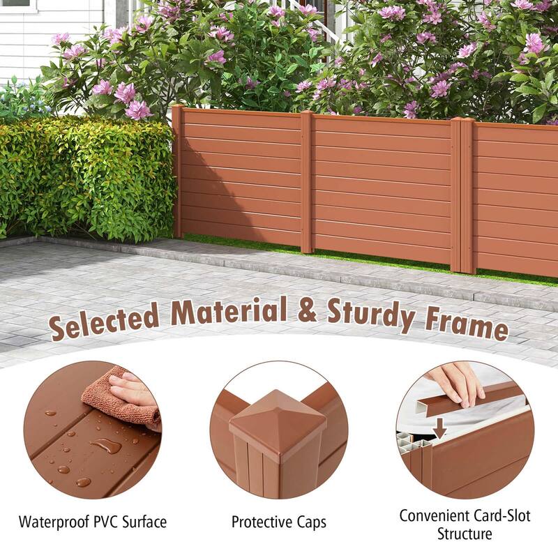 Costway 2/4 Pack 48" x 37.5" Air Conditioner Fence Screen Panel Kit