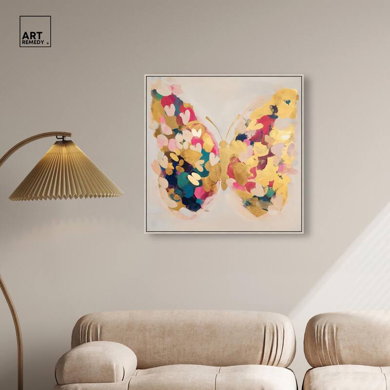 Flutter of Fortitude I Canvas by Art Remedy