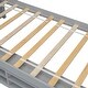 preview thumbnail 8 of 22, Twin Size House Bed with Roof Frame, Bedside-shelves, Under Bed Storage Unit