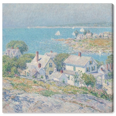 Hassam New England Headlands Canvas by Art Remedy, Gallery Wrapped