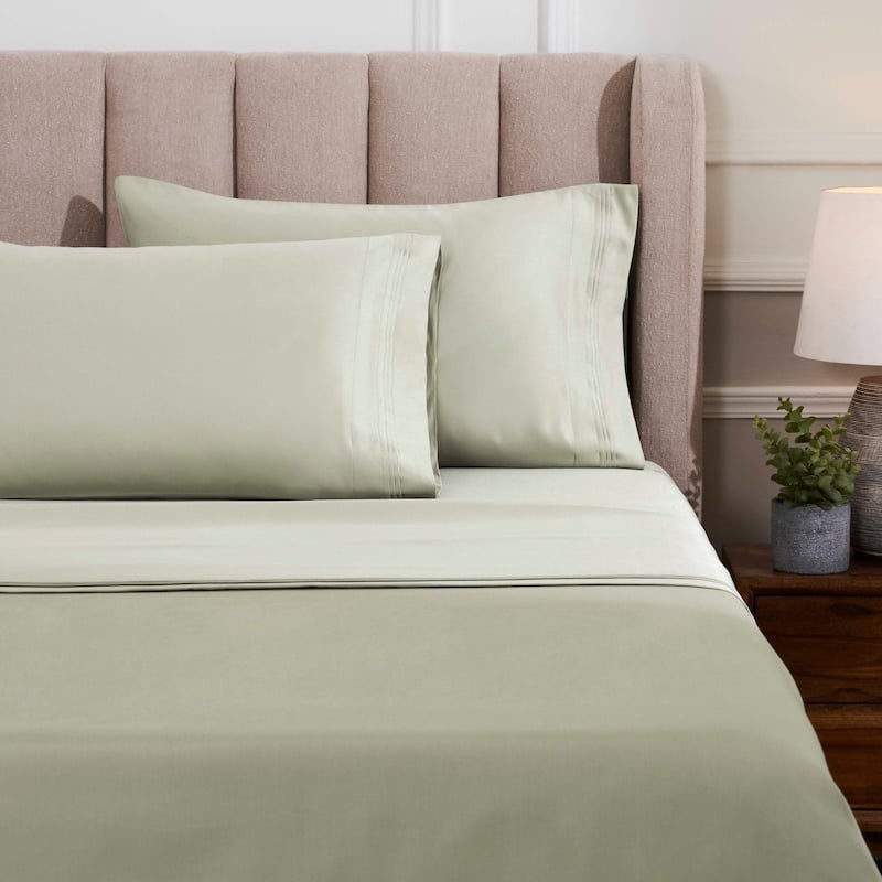 Blue Nile Mills 1500 Thread Count Egyptian Cotton Deep Pocket Solid Sheet Set