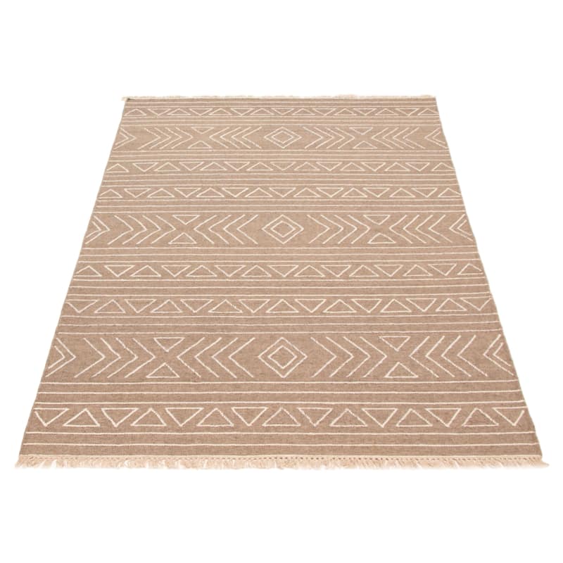 Marrakech Taupe Kilim 5'2" x 7'9" - 5'2 x 7'9