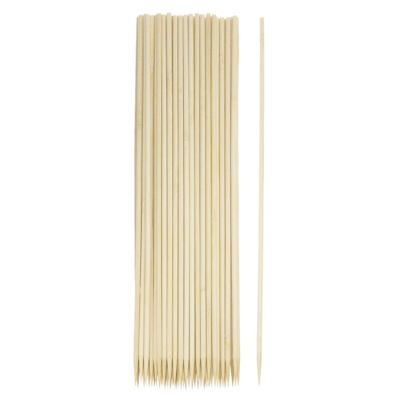 200pcs Bamboo Skewers Sticks 12 Inch 4mm Dia Natural Wooden Cocktail Picks - 12"