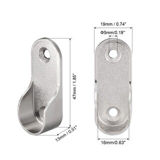 Wardrobe rod best sale holder