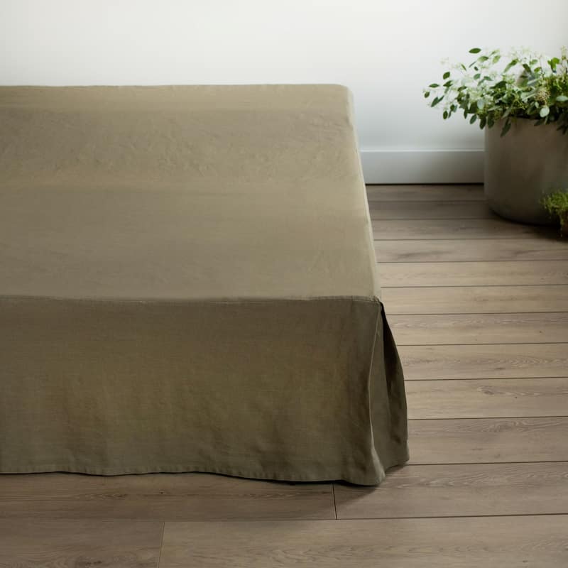 100% French Linen Bedskirt by BOKSER HOME