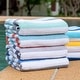 preview thumbnail 4 of 32, Arkwright Cabo Cabana 4-Piece Oversized Striped Beach Towel Set - 30x70