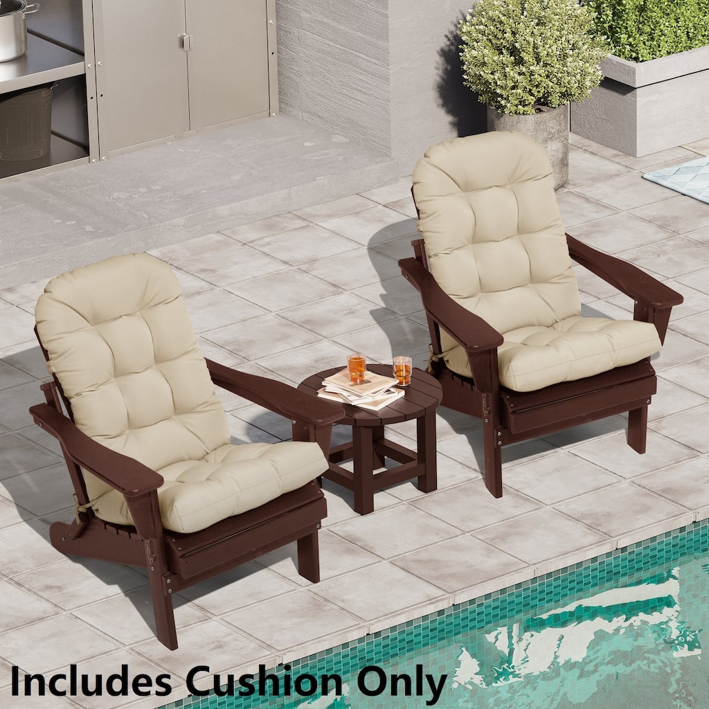 Outdoor Patio Adirondack Chair Cushion Lounge Rocking Chair Cushions Thickened Patio Chair Pad - See picture