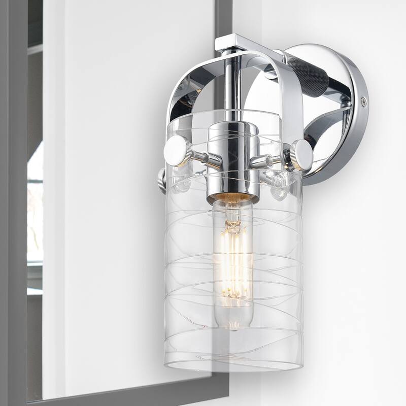 Innovations Lighting Pilaster II Cylinder - 1 Light 7" Wall-Mounted Sconce