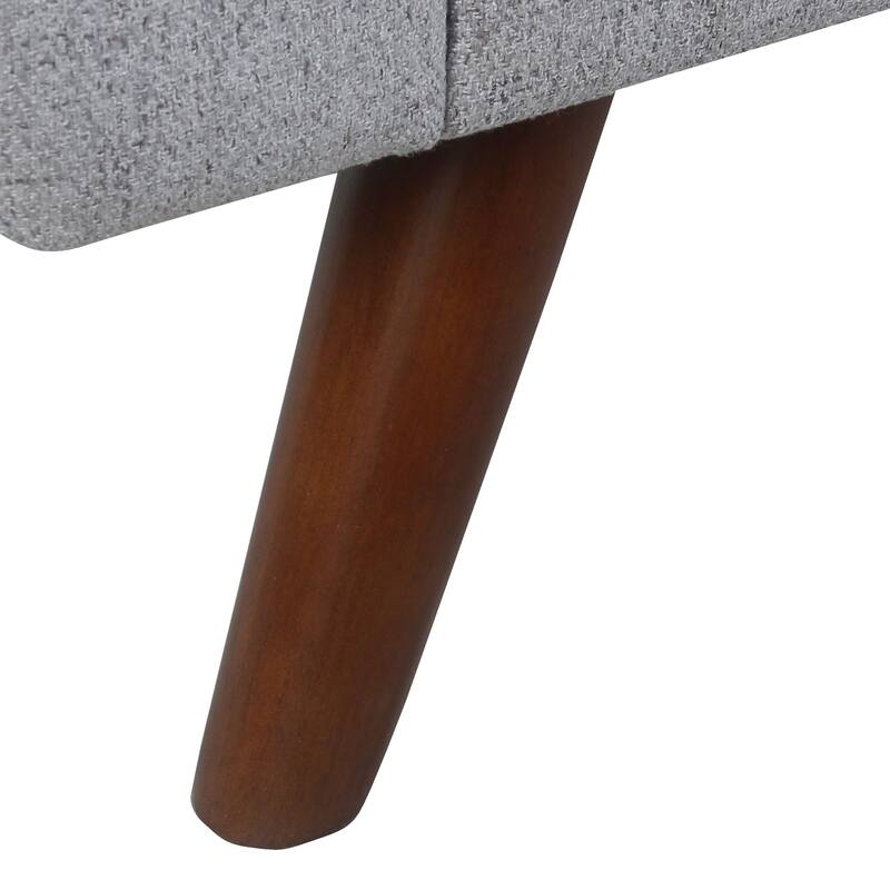 HomePop Modern Storage Bench with Wood Legs