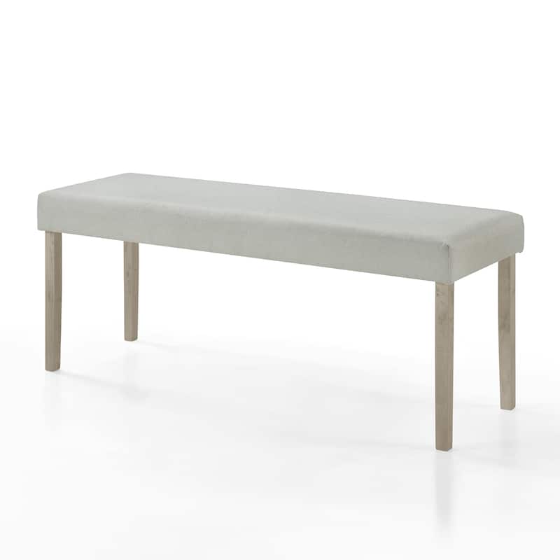 CraftPorch Simply Elegant Solid Bench - Antique Grey