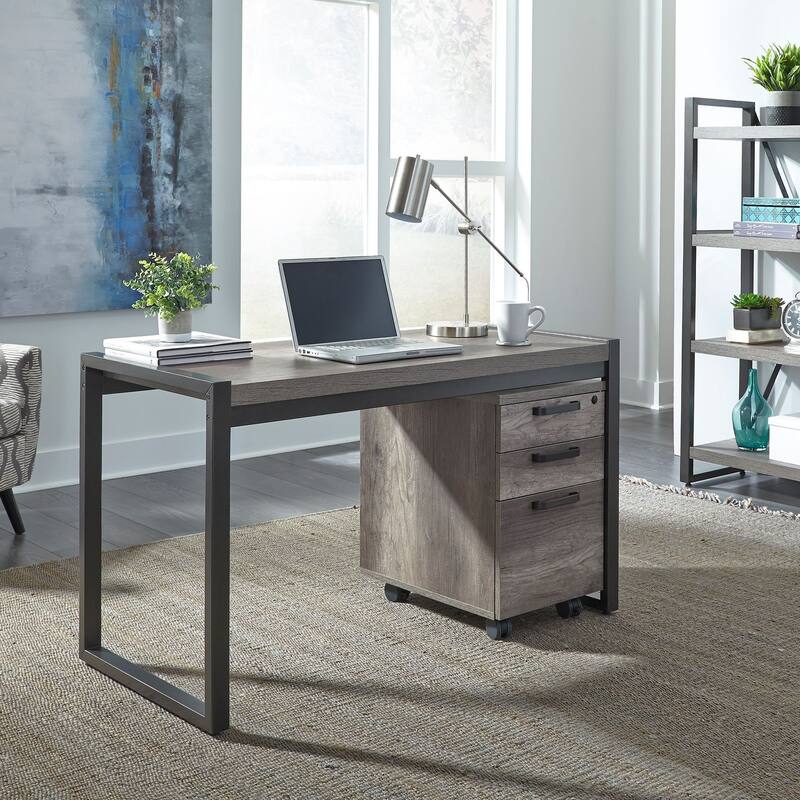 Tanners Creek Greystone 2 Piece Desk Set - Grey