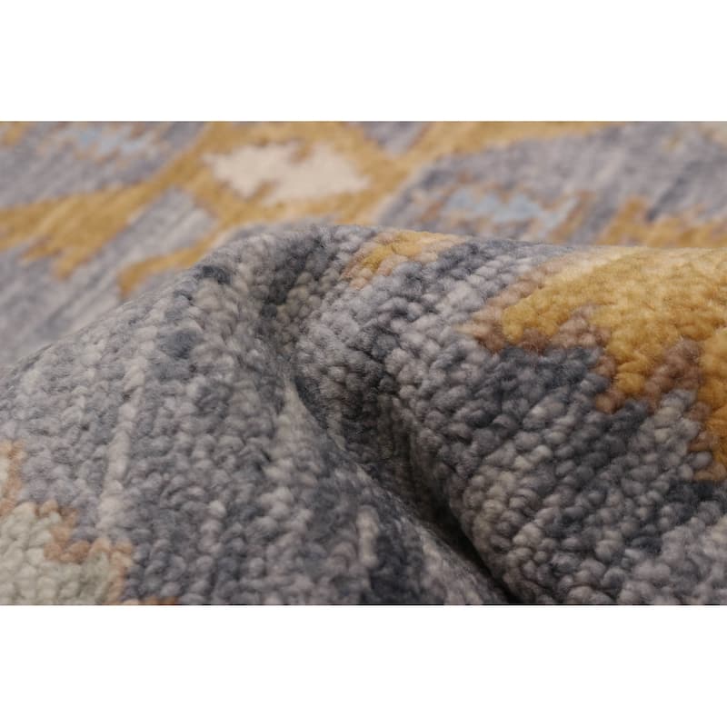 ECARPETGALLERY Hand-knotted Mystique Grey Wool Rug - 7' 8" x 10' 3"