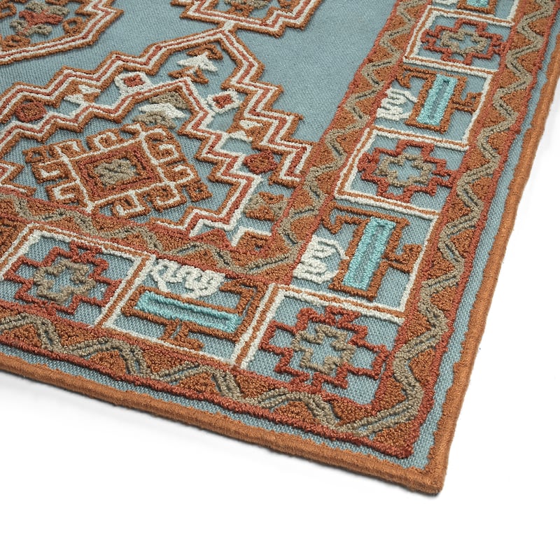 TDW01 Tamara Day Warwick Terracotta Hand Tufted Indoor Area Rug