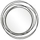 preview thumbnail 1 of 4, Uttermost Whirlwind Black Round Mirror
