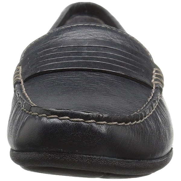 Eastland Womens Annette Leather Square Toe Loafers. Opens flyout.