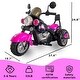 preview thumbnail 17 of 15, Kids Ride On Motorcycle Toy - 3-Wheel Chopper with LED Headlights, Battery-Powered Harley for Boys and Girls