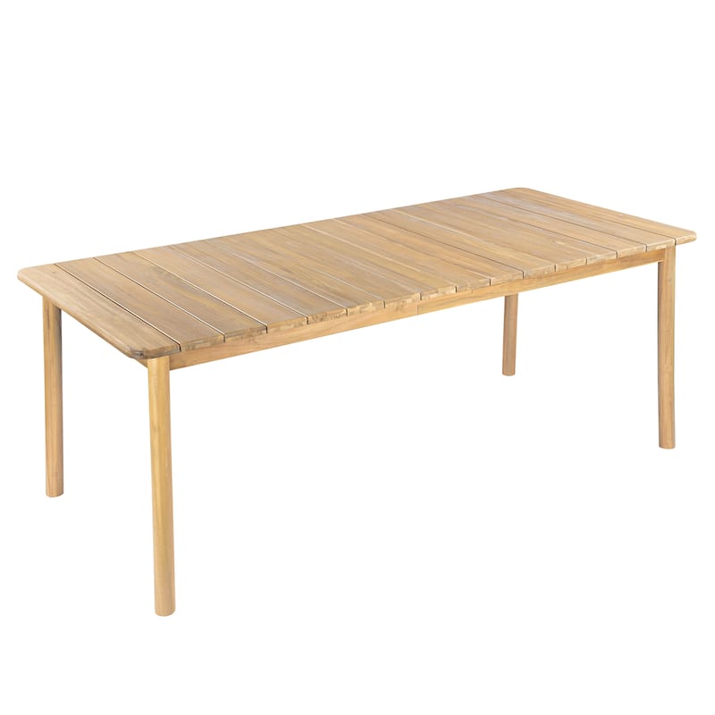 Christopher Knight Home - Modern Outdoor Solid Acacia Wood Dining Table with Rectangular Top