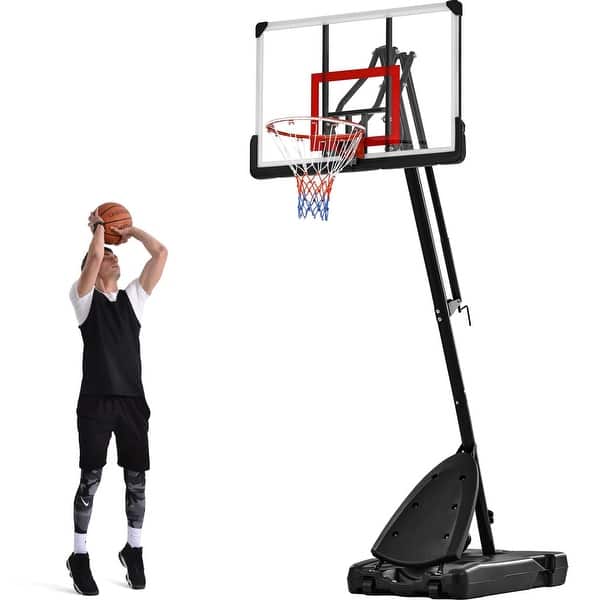Winado 7 ft. to 10 ft. H Adjustable Basketball Hoop for Indoor
