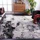 preview thumbnail 14 of 18, SAFAVIEH Adirondack Cordelia Abstract Glam Rug - Grey/Yellow - 8' Square