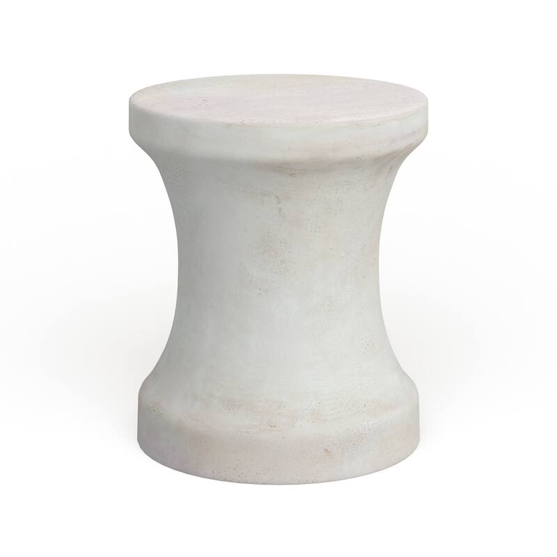 Contemporary Fiberclay Stool - 14 x 14 x 16